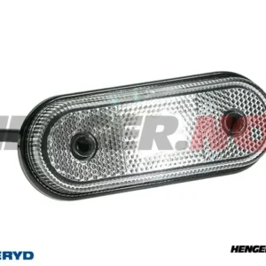 LED Posisjonslys Valeryd 120x46x18 vit 12-30V med refleks inkl. 450 mm kabel