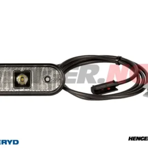 LED Posisjonslys Aspöck Unipoint I 119x44x18mm hvit 24V med P&R 1,50m Kabel