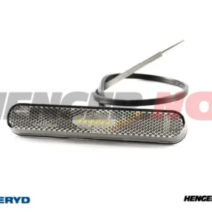 LED Posisjonslys Valeryd hvit med refleks 12-36V 0,5m kabel selvklebende