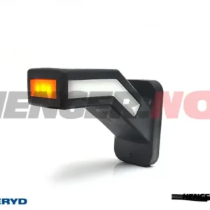 LED Sidemarkeringslykt WAS Høyre 146,1x110,6x58 gul/hvit/rød 310mm kabel