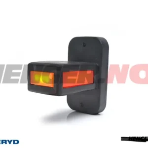 LED Sidemarkeringslykt WAS Høyre/Venstre 87x100x52 gul/hvit/rød 350mm kabel