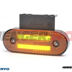 LED Sidemarkeringslykt WAS Høyre/Venstre 115,3x41,3x20 gul 220mm kabel