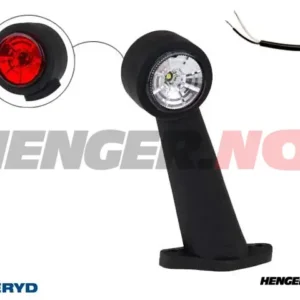 LED Breddemarkeringslykt Valeryd 175x150x45 hvit/rød 12-30V, venstre