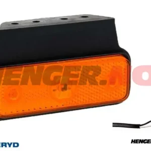LED Sidemarkeringslykt Valeryd 118x60x30mm gul 12-30V med refleks inkl. 450 mm kabel