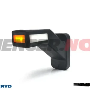 LED Sidemarkeringslykt WAS Høyre 146,1x110,6x58 gul/hvit/rød 310mm kabel