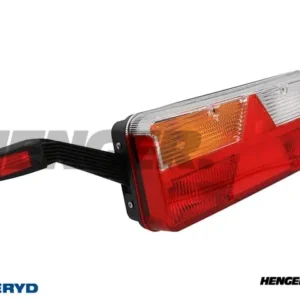 Baklys Valeryd Kingpoint Venstre 569x153x88mm 12-36V 7-funksjonelle, LED markeringslys på gummiarm, AMP støpsel