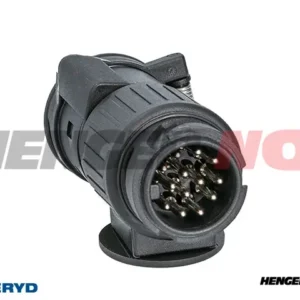 Adapter LED 13/13 pol, plast med motstand for LED lys