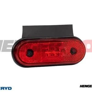 LED Posisjonslys Valeryd 120x67x18 rød 12-30V med refleks inkl. 450mm kabel