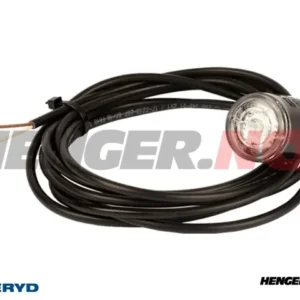 LED Posisjonslys Aspöck Monopoint II Ø38x54mm hvit 12/24V med 3,50m kabel