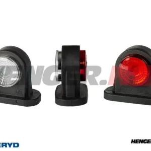 LED Sidemarkeringslykt WAS Høyre/Venstre 48x97x78mm rød/hvit 330mm kabel