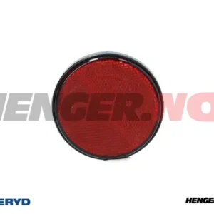 Radex rund refleks Ø80 mm rød selvheftende