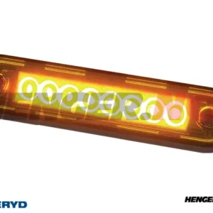 LED Sidemarkeringslykt Valeryd 120,4x12,8mm gul 12-36V inkl. 150mm kabel