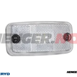 LED Posisjonslys Valeryd 110x54x16 vit 12-30V med refleks inkl. 450 mm kabel