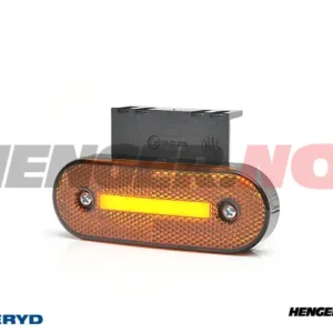 LED Sidemarkeringslykt WAS Høyre/Venstre 41,3x115,3x20 gul 220mm kabel