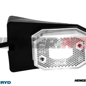 LED Posisjonslys Valeryd 64x42x28 hvit med feste CC=40mm, 12-30V inkl. 450mm kabel