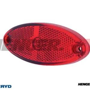 LED Posisjonslys 102,4x45,2x15,8mm 12-36V rød 50cm kabel