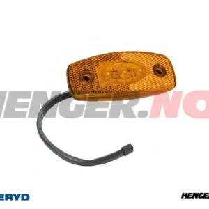 LED Sidemarkeringslykt med refleks orange Ajba 12/24 V 103x45x30 mm 0,5 m kabel