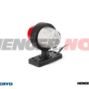 LED Breddemarkeringslykt Valeryd 109,8x94x91,6 hvit/rød, 12-36V inkl. 0,45m kabel