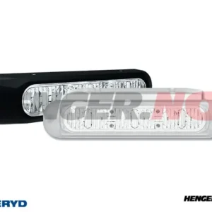 DRL LED Tåkelys 132,2x28,2x19,1mm 3,5m kabel, 2xSvart dekke, 2xTransparent dekke 2-pack