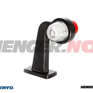 LED Breddemarkeringslykt Valeryd 195x167,5x91,6 hvit/rød, 12-36V inkl. 0,3m kabel høyre