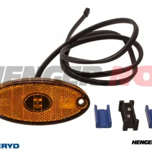 LED Sidemarkeringslykt Aspöck Flatpoint II 102x46x14mm gul med 1 m kabel