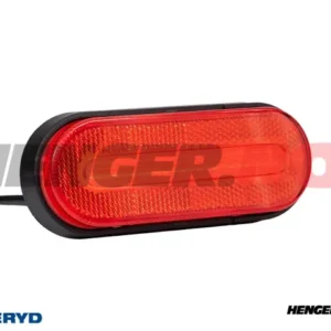 LED Posisjonslys 126x51x26mm rød 48cm kabel