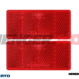Aspöck rektangulær refleks 69x31,5 rød selvheftende (2-pack)