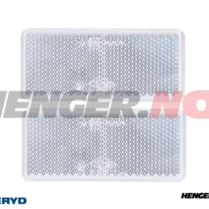 Rektangulær refleks 90x40 hvit selvheftende  (2-pack)