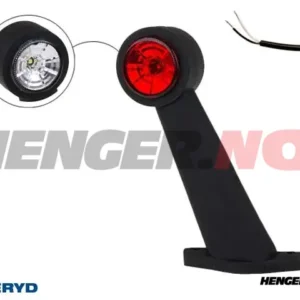 LED Breddemarkeringslykt Valeryd 175x150x45 hvit/rød 12-30V, høyre