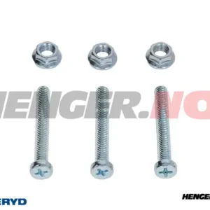 Skruer og muttere M5x40 til tilhengerkontakt (3-pack)