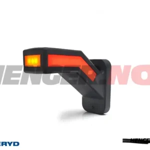 LED Sidemarkeringslykt WAS Venstre 146,1x110,6x58 gul/hvit/rød 310mm kabel
