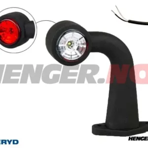 LED Breddemarkeringslykt Valeryd 175x170x45 hvit/rød 12-30V, venstre