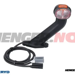 Breddemarkeringslykt Aspöck Superpoint II 168x170mm Høyre rød/hvit/gul 24V med P&R 1,25m kabel