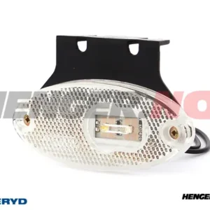 LED Posisjonslys WAS 102x68x12 hvit 220mm kabel og brakett