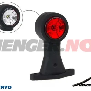 LED Breddemarkeringslykt Valeryd 130x118x45 hvit/rød 12-30V, venstre/høyre