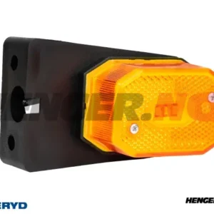 LED Sidemarkeringslykt 64x42x28mm gul med feste CC=40mm, 12-30V inkl. 450mm kabel