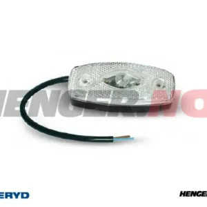 LED Posisjonslys hvit med refleks Ajba 12/24V 103x45x30 mm 0,3 m kabel