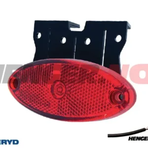 LED Posisjonslys 102,4x74x37,8mm 12-36V rød 50cm kabel