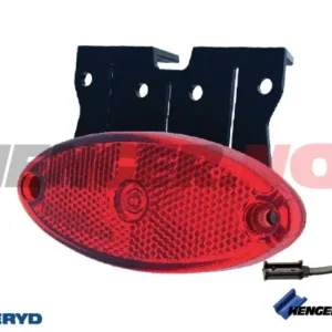 LED Posisjonslys 102,4x74x37,8mm 12-36V rød 50cm kabel inkl. QS075 kontakt