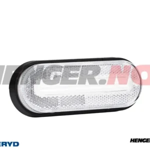 LED Posisjonslys ADR Valeryd 126x51x26mm Hvit 12-36V, 0,5 kabel