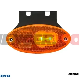 LED Sidemarkeringslykt WAS Høyre/Venstre 102x68x12 gul 220mm kabel med gummifeste