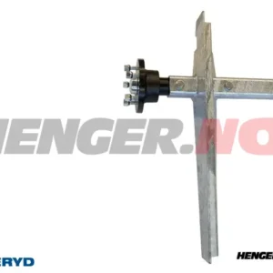 Ubremset aksel 1800 Kg 1600/2020 5x112 til Thule båthenger