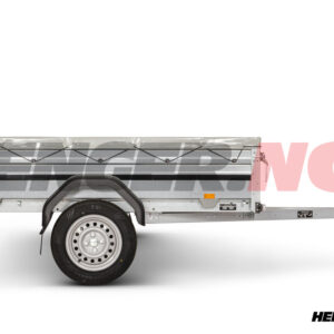 Flat presenning 1350x2100mm Mørk grå for Brenderup 2205