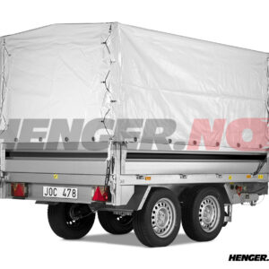 Høy presenning 1680x3080x1500mm grå for kapell Brenderup 4310