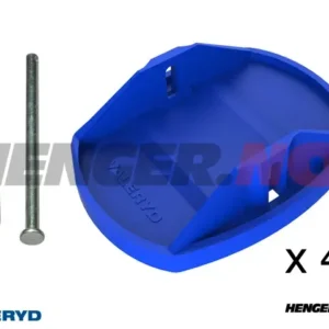 Støttebenfot til campingvogn (4-pack)