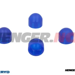 Mutterbeskyttelse 19mm M12 blå (4-pack)